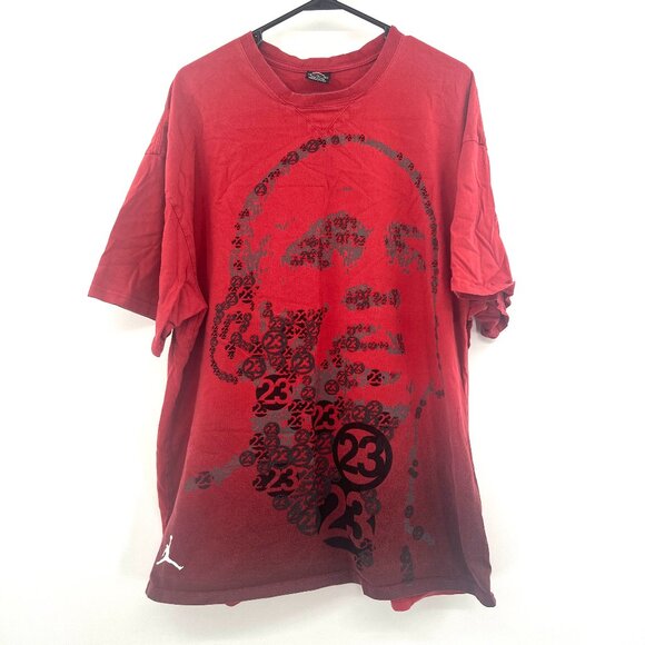 Nike Air Jordan Jumpman Red Large Graphic T-Shirt Men's XL - Picture 1 of 6